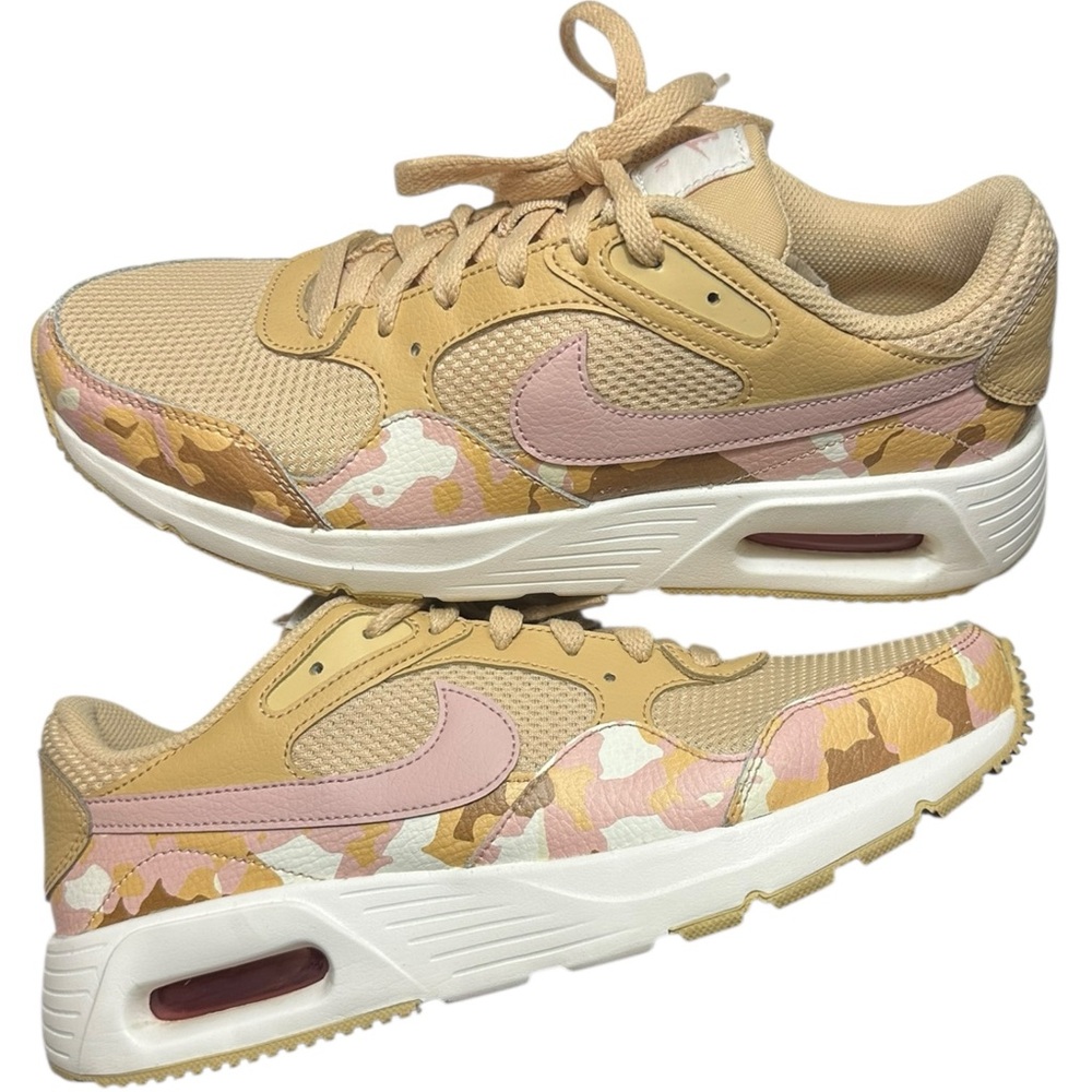 Nike Women's Slippers - Beige and Pink